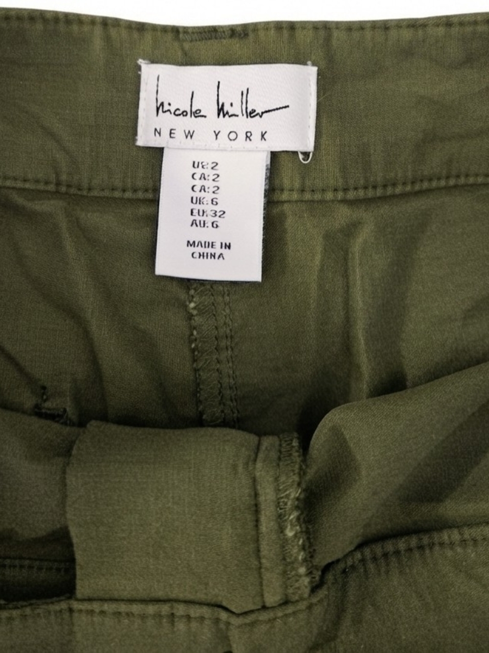 Nicole Miller Olive Green Men’s Chinos